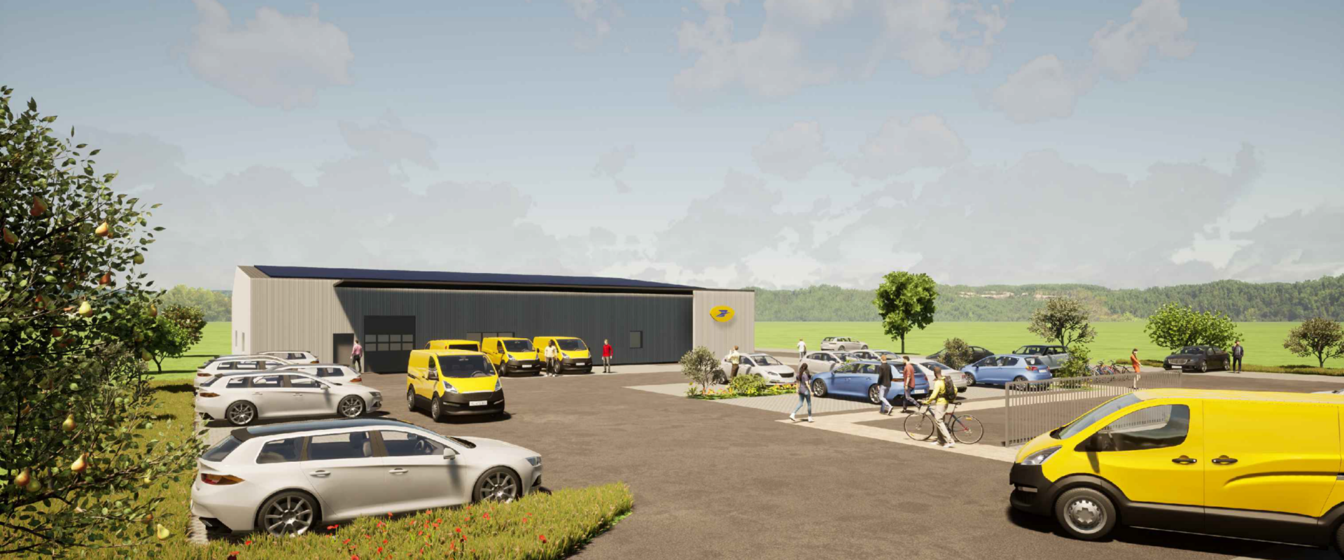 Lancement des travaux de la future plateforme de distribution de courrier du Groupe La Poste